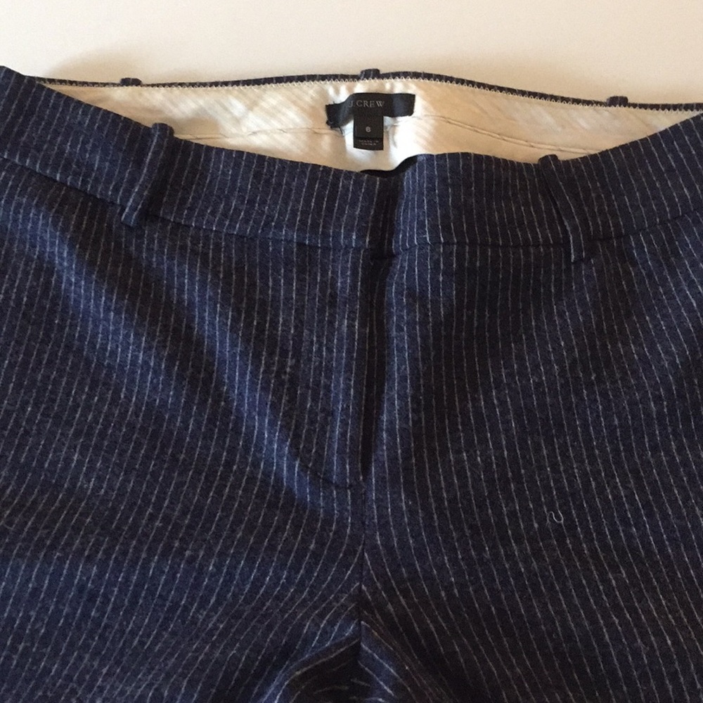 J.Crew wool pinstripe pants